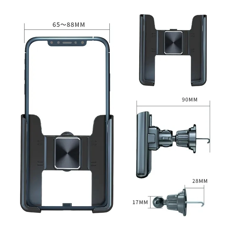 Universal Car Phone Holder Gravity Air Vent Mount Stand Mobile Cell Phone Car Bracket Support in Car for iPhone Samsung Xiaomi image 5