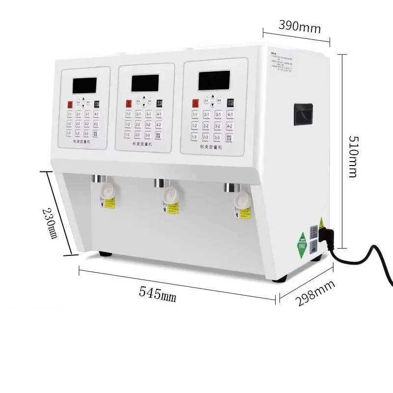 Quantificateur commercial de poudre de fruit, crémier de graisse d'usine de lait en poudre, magasin de thé, machine