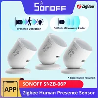 Sensor de presencia humana Zigbee SONOFF SNZB-06P, radar de microondas de 5,8 GHz, escena inteligente ZBBridge-P eWeLink Alice Alexa Google, 1-10 Uds.