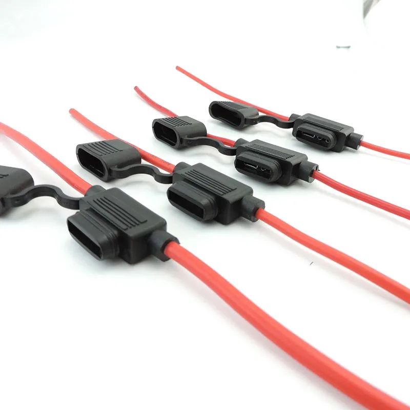 16/14/12/10AWG Wire Automotive Power Socket Waterproof Medium Auto car Fuse Holder Box Blade Fuse cable K5