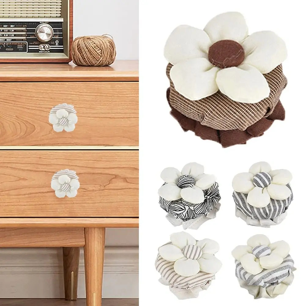 Reusable Anti-Static Drawer Door Handle Gloves Soft Floral Pattern Drawer Door Knob Protector Round Knob Covers Bedroom