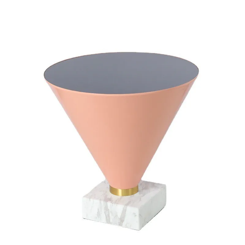 

Nordic small apartment small coffee table, living room household marble edge table