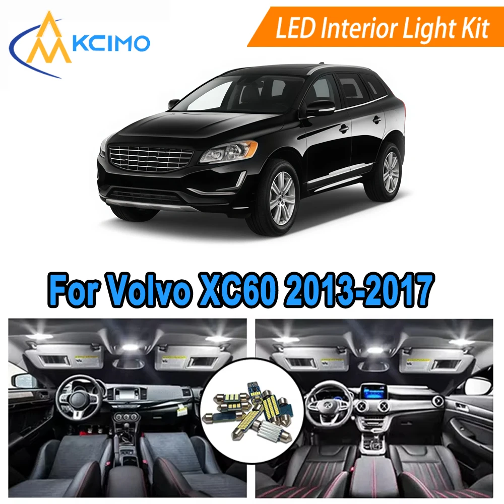 

Interior Light Bulbs Kit For Volvo XC60 (2013-2017) Complete Set for Dome Map Door Reading Trunk Lights​​ Direct Replacement
