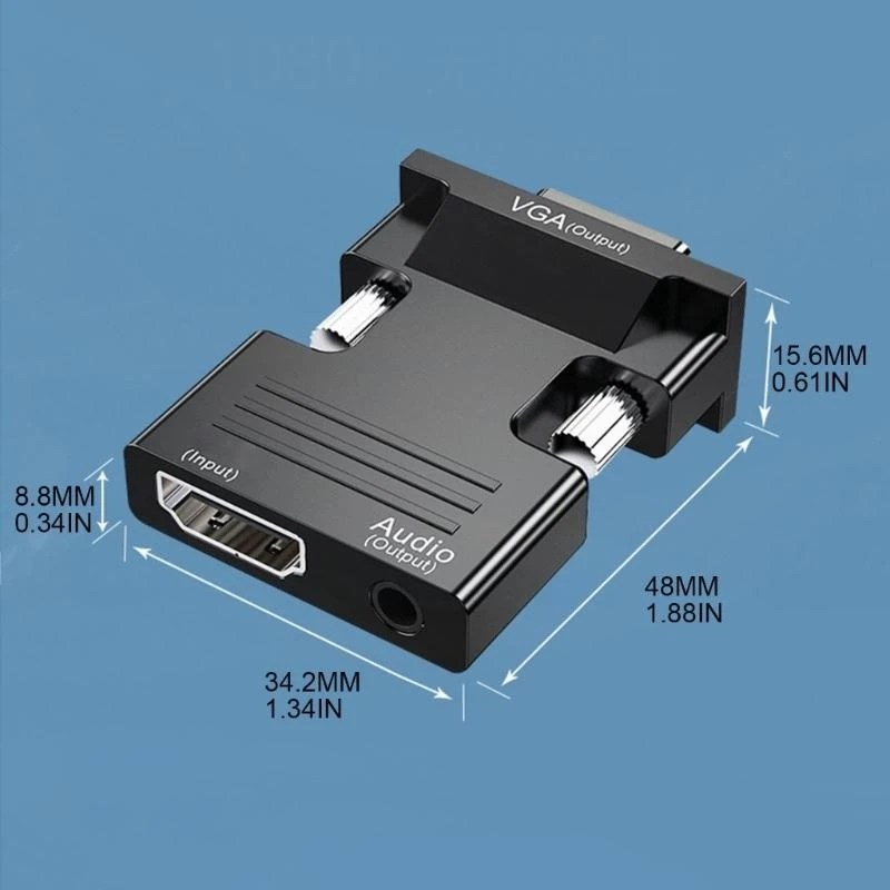 090F หญิงที่เข้ากันได้กับ กับ VGA ตัวเชื่อมต่อตัวแปลงชายเครื่องแปลง