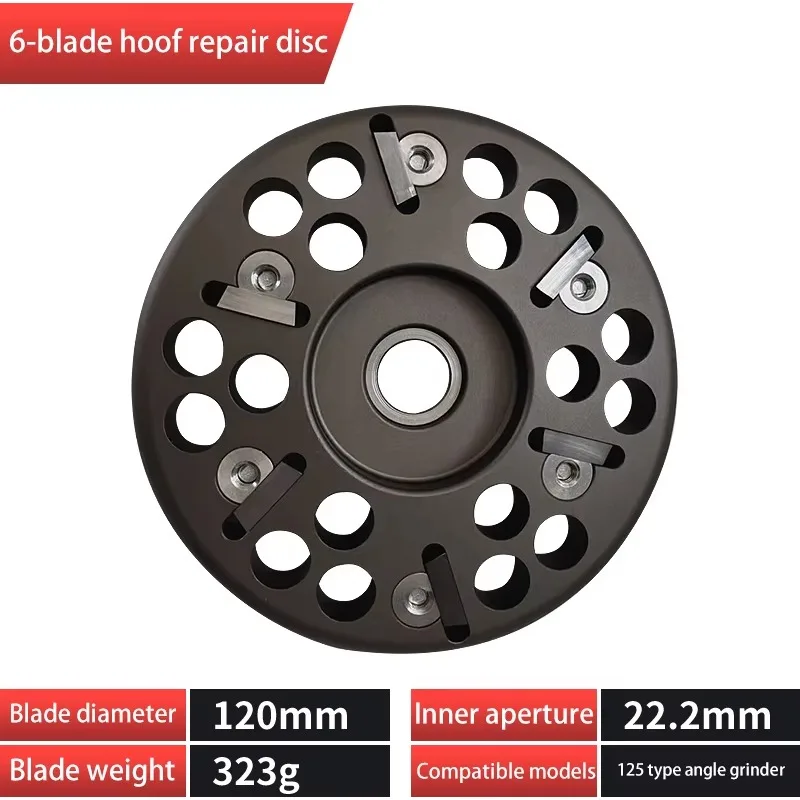 New Design 8 Blades Disc for Animal Husbandry Efficient Trimming of Cow Horse Donkey Hooves