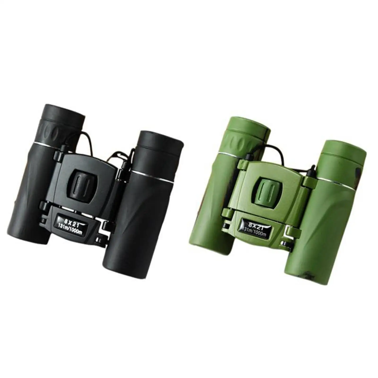 8x21 High Resolution Optics Mini Compact Binoculars Toy Shockproof Folding