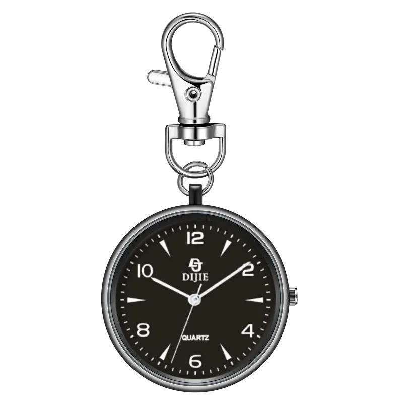 Reloj triangular transparente sin luminoso, llavero, reloj de bolsillo, reloj de bolsillo para examen de estudiante y enfermera, reloj de bolsillo para funcionario público