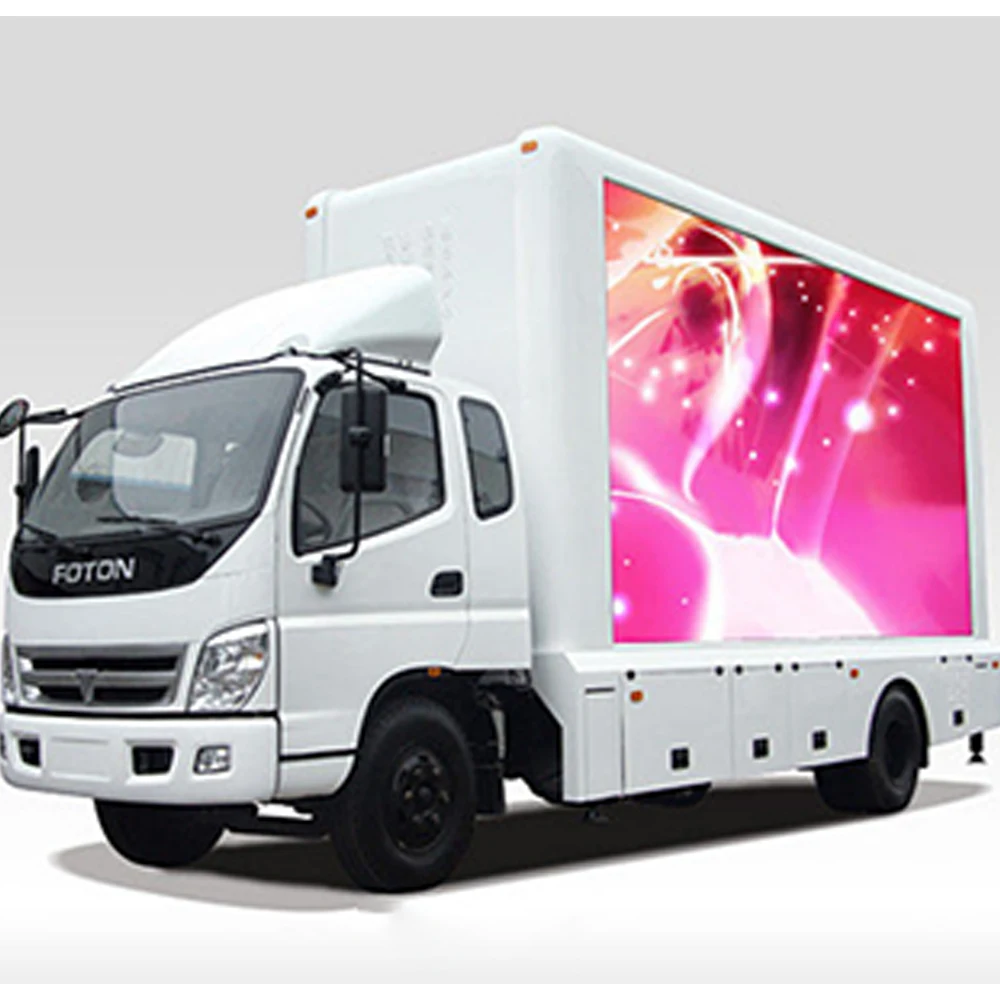 Wasserdichtes P10-Vollfarb-LED-Display für den Außenbereich für mobile Werbung, Fahrzeug, LED-Bildschirm, Van-LKW-Display