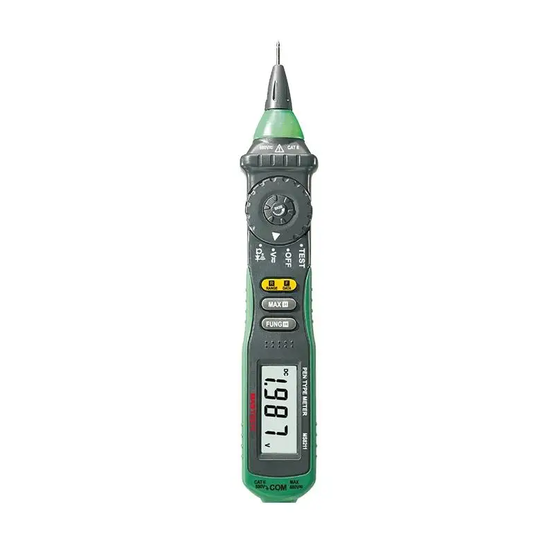 Mastech MS8211 Pen-Type Auto-Ranging Digital Multimeter with Non-Contact AC Voltage Detector