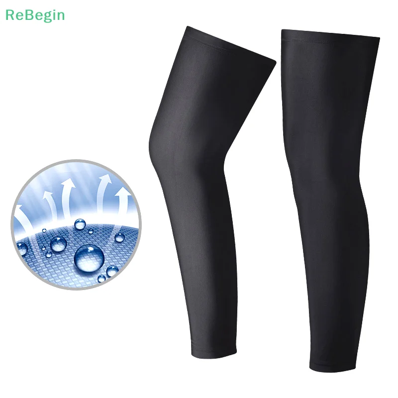 Ice Silk Cycling Leg Sleeves UPF50+ Anti UV Summer Riding Leg Sleeves Quick Dry Sport Kneepad Protective Equipment