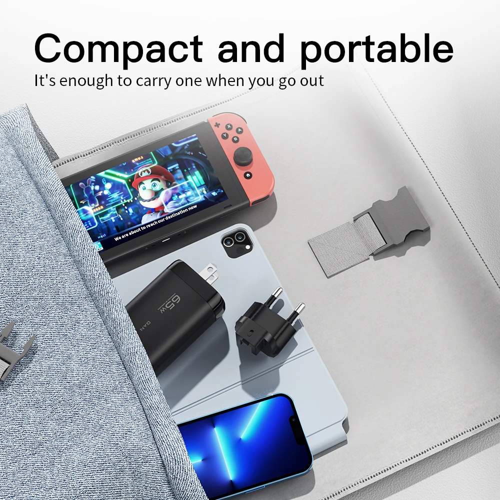 Essager 65W GaN USB 유형 C 충전기 노트북 PPS 45W 25W 삼성 Xiaomi Realme 모바일 iPhone15 14 13 Pro 전화 용 고속 충전 사용 예시