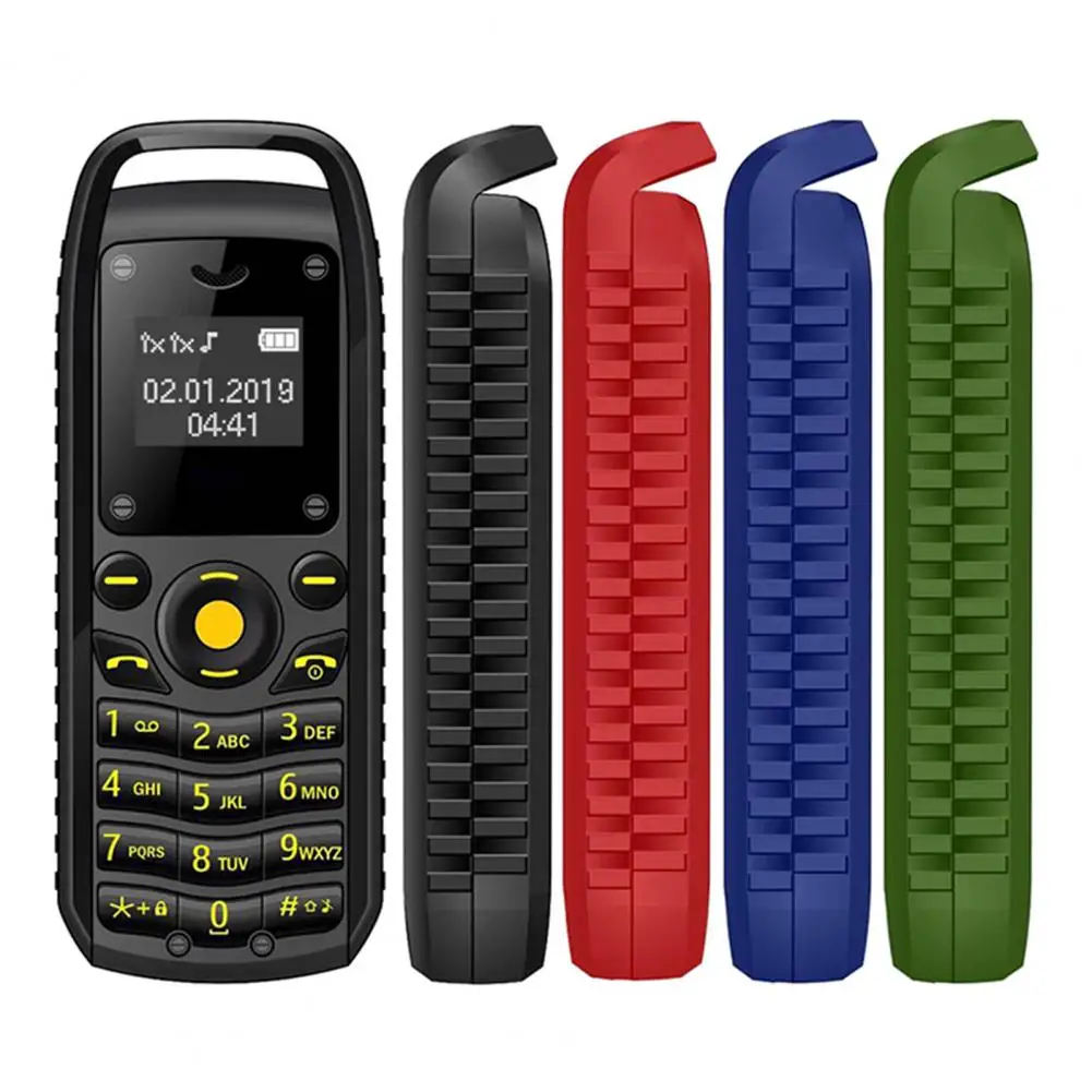 B25 Stylish Keypad Phone 72 Hours Standby Small Screen GSM 2G Dual Cards Slots Mini Key Phone  Key Phone Signal Communication