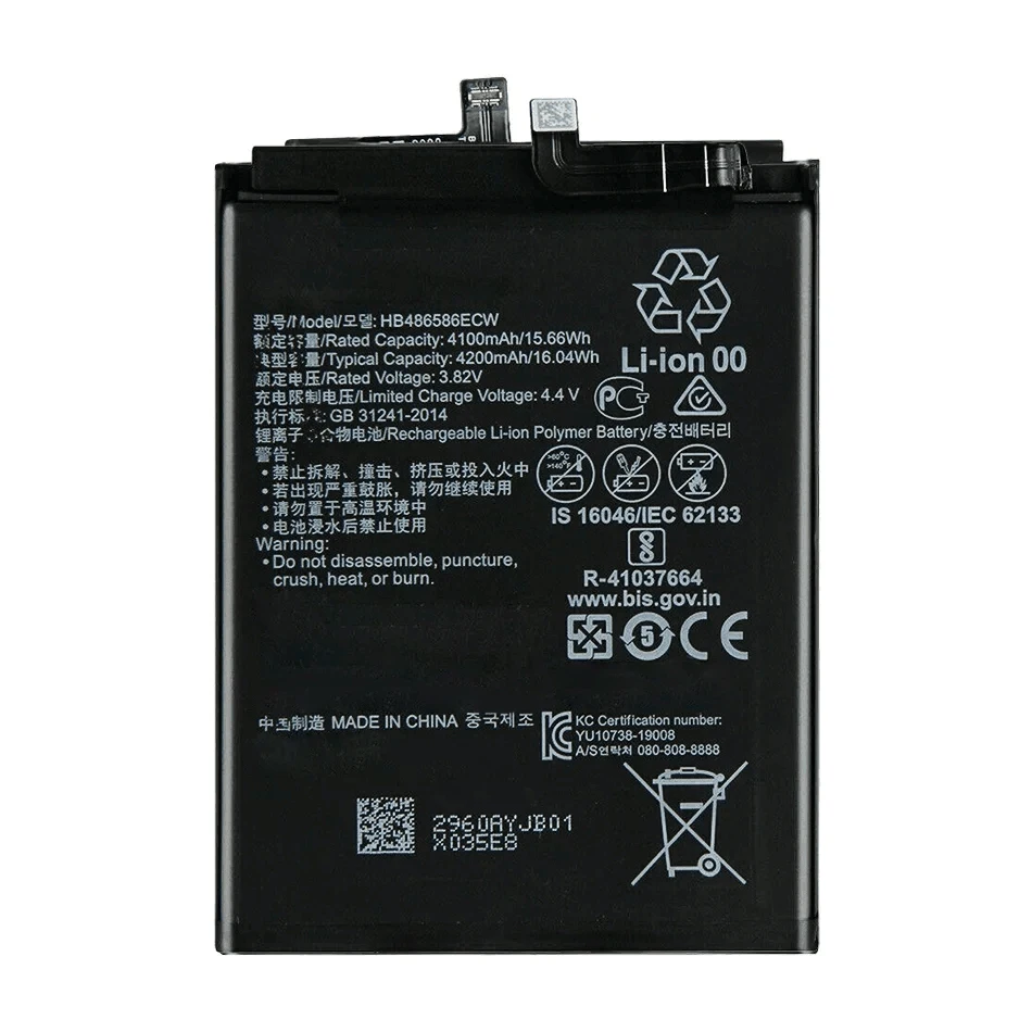 HB486586ECW Battery 4200mAh For Huawei Mate 30 Mate30pro Nova 6 Nova6 SE For Honor VIew 30 V30/P40 Lite 4G JNY-L01A JNY-L02A