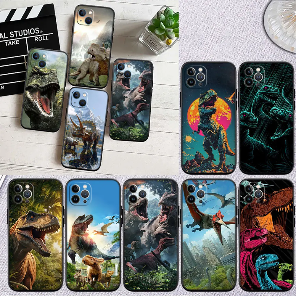 MY8 Dinosaur Soft Shell Phone Case for Samsung Galaxy A11 A12 A13 A15 A52S A53 A55 A56 A70 A71 A72 A73 F06 F16 F56 S10 Plus S10e