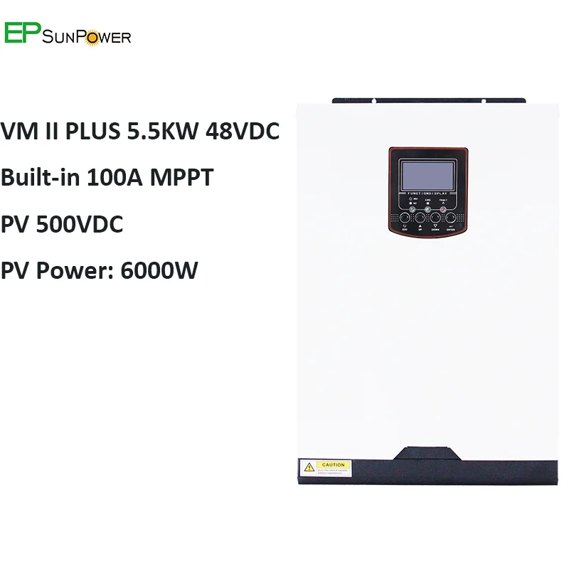 VM II Plus Off Grid Mppt Hybrid 5000W Power Inverter 48v Pure Sine Wave 5KW Home System Inverter Prices With MPPT Control