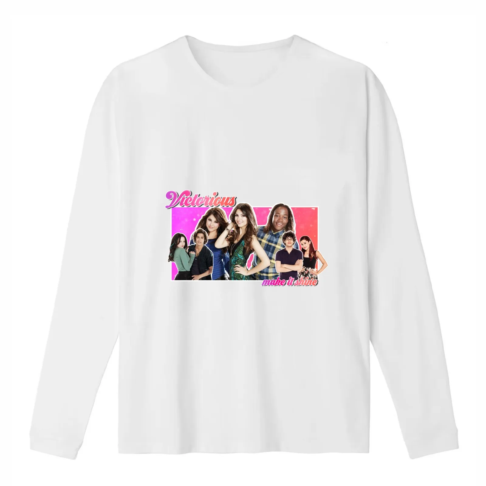 Victorious Make it Shine T-Shirt Summer Casual Cotton Tee Oversized Streetwear Tops Vintage Graphic Print Unisex Men Women