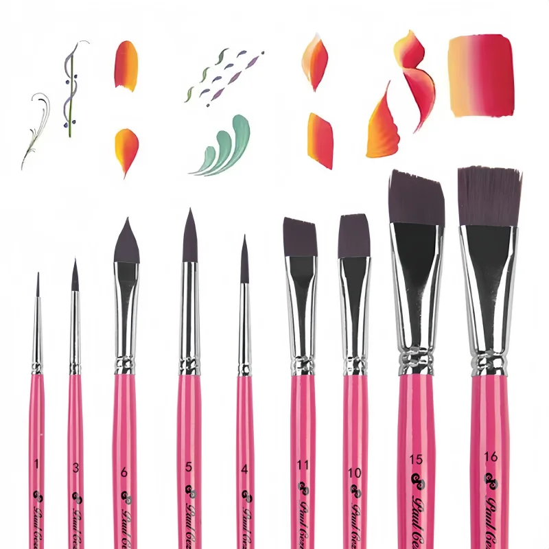 10-piece Artistic Painting Pen Set with Storage Box, Including Body Art and Face Paint Graffiti Pens
