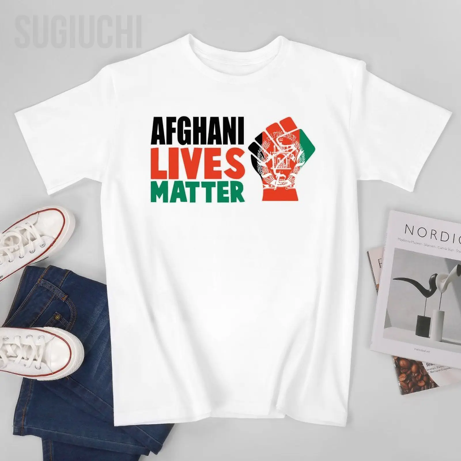 Men Afghani Lives Matter Save Afghanistan Tshirt Tees O-neck T Shirts Women Boys 100% Cotton Short T-Shirt Unisex All Seasons