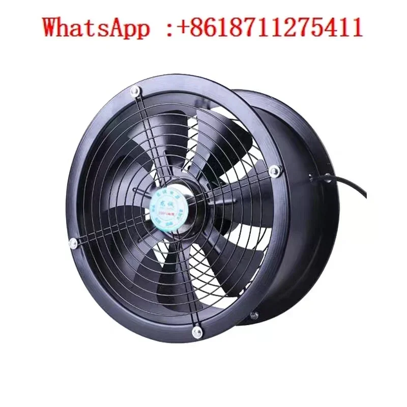 

8-inch 10 inch cylindrical axial flow industrial exhaust fan, 12 inch ventilation fan, kitchen fume hood, 14 inch exhaust fan