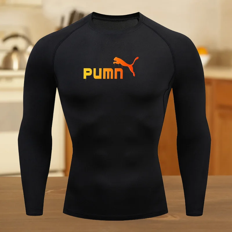 اللياقة البدنية ملابس رياضية البدلة المراهقين تي شيرت الرجال الجرافيك صالح القمم ملابس التدريب الضيقة ضغط الجري كرة السلة الملابس #4