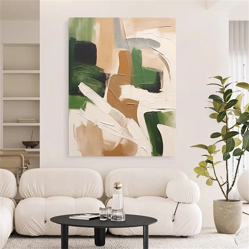 

Fashion Abstract Flower Oil Painting On Canvas Pictures For Living Room Horizontal Piece Mural Handmade Wall Art Decor Home Life