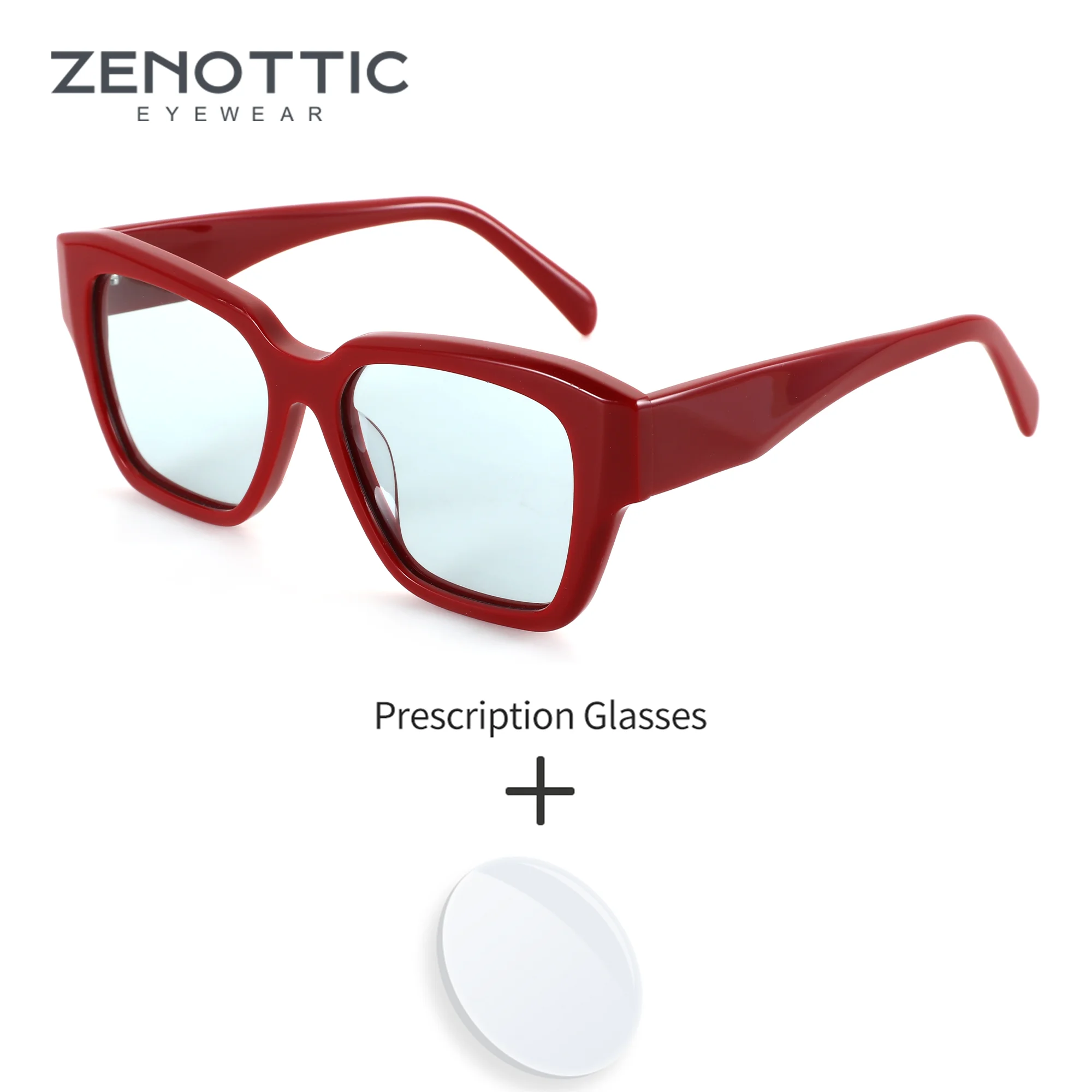 

ZENOTTIC (размер M) бабочка из ацетата для чтения, коррекция зрения, близорукость, дафокальные женские очки, прозрачные