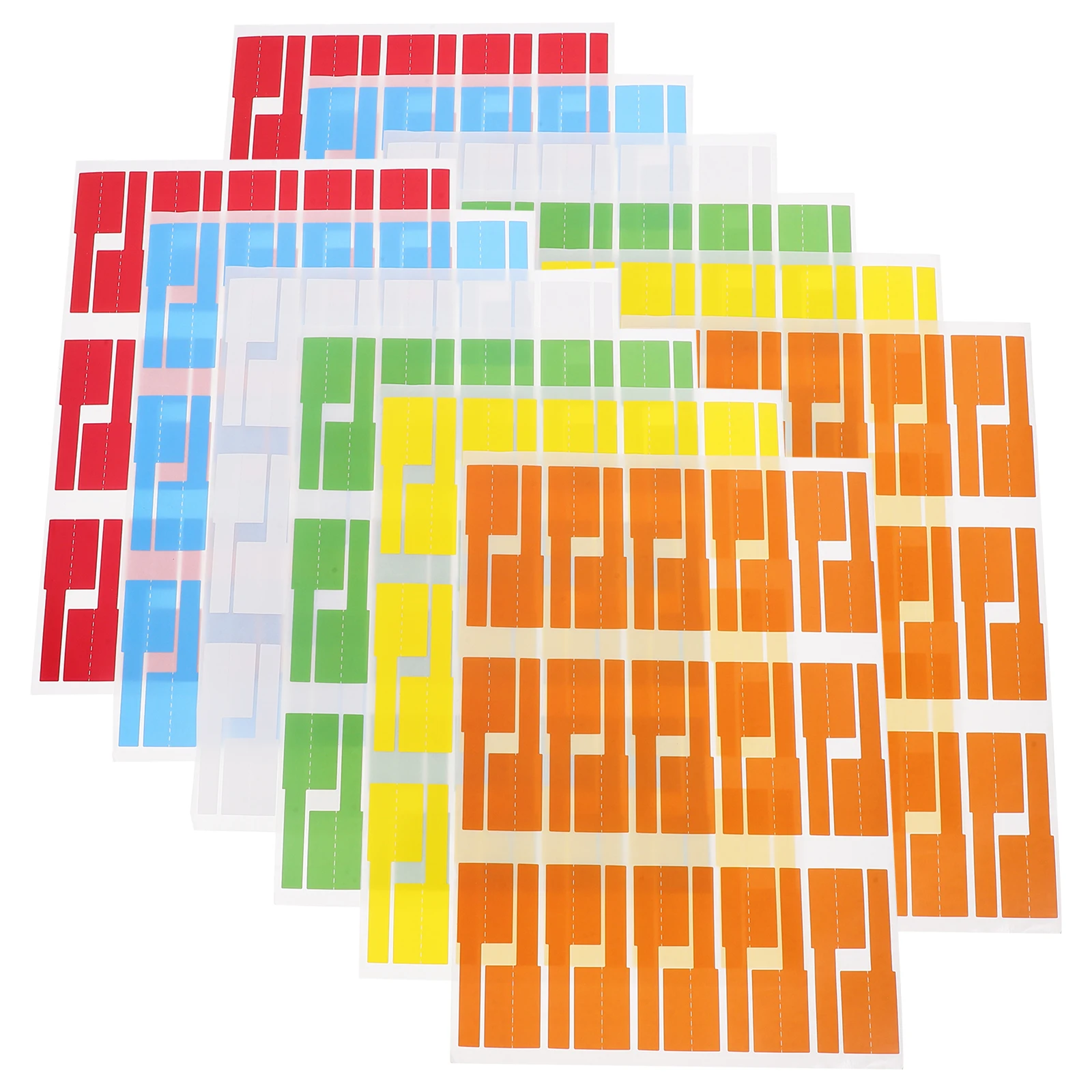 

12 Sheets Shaped Cord Management Cable Tags Wire Labels for Electronics Cord Management Self Adhesive Stickers