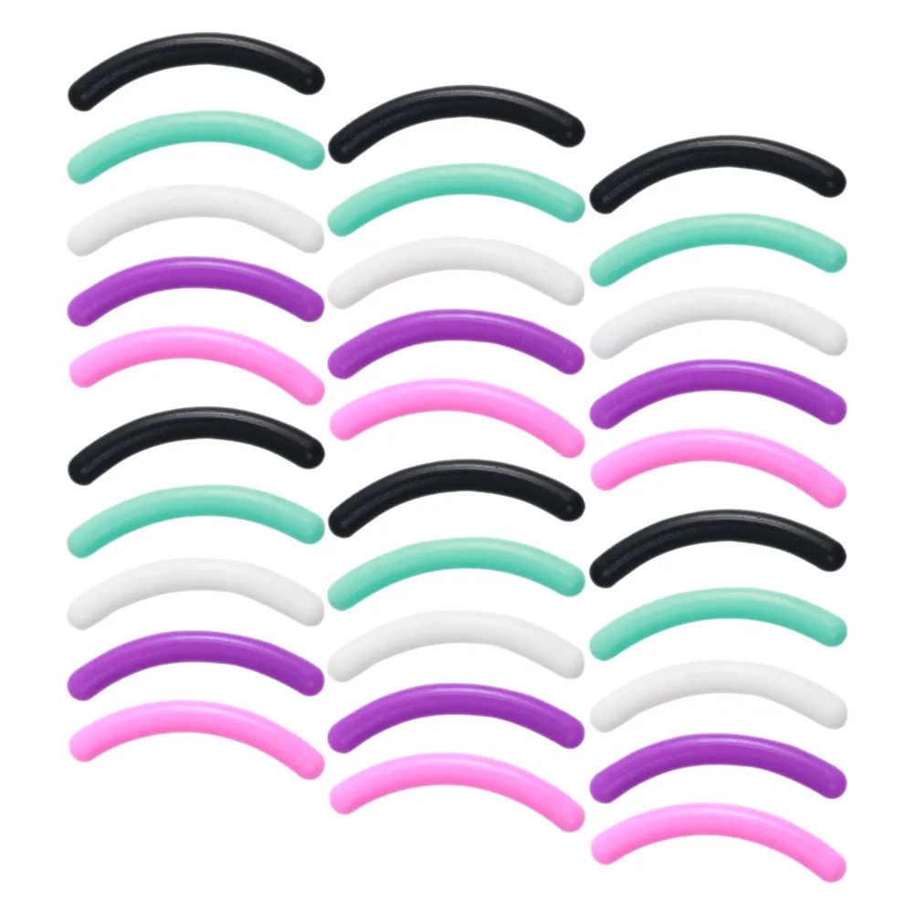 30Pcs Eyelash Curler Silicone Refill Pads Soft Flexible Replacement Cushions for All Standard Curlers Gift Ready Makeup