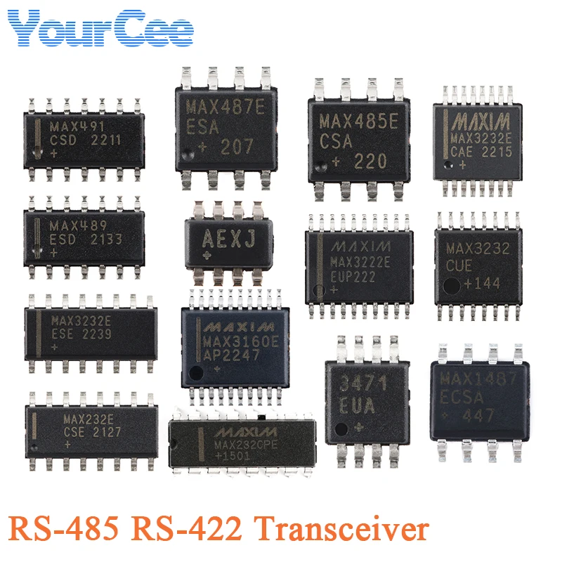 MAX485ESA MAX3232ESE MAX13487EESA MAX3362EKA SOIC-8 RS-485 RS-422 Transceiver Chip MAX485CSA MAX3485EESA MAX3485ESA MAX487EESA