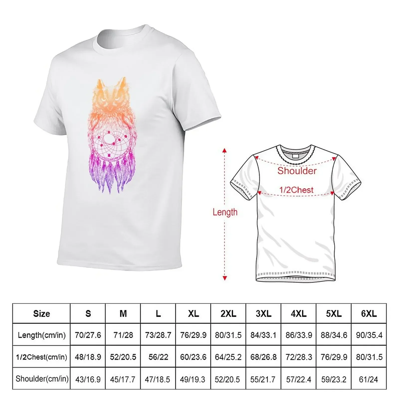 Dreamy Owl_Multi Pink T-Shirt sublime vintage graphic tee anime plus size clothes luxury clothes men