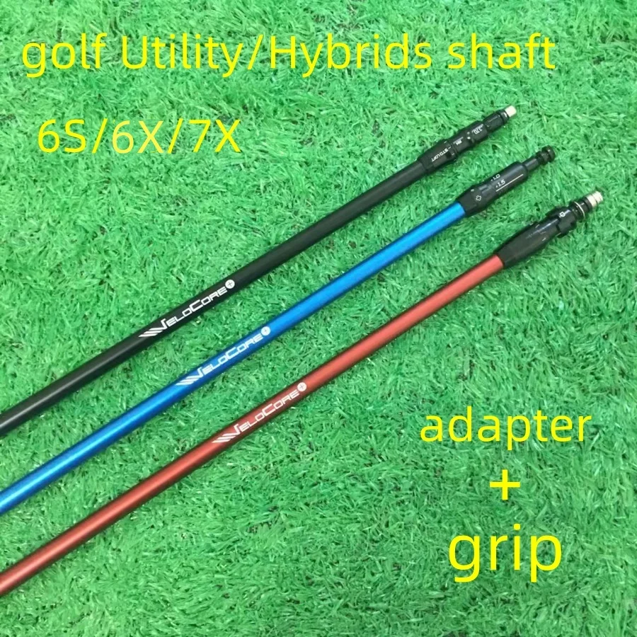 2024 New Golf Hybrids/utility Shaft VTS Black/blue/red  golf Club Shaft  6S/6X/7X Flex Graphite Shaft  Assembly Sleeve And Grip,