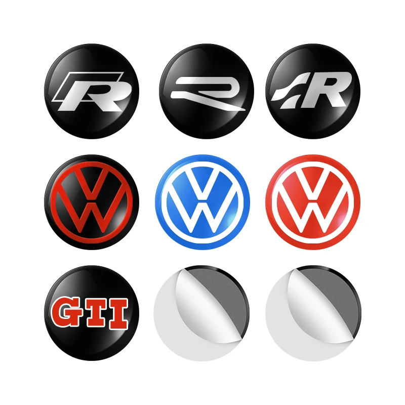 ملصق شعار مفتاح السيارة شارات شعار مفتاح التحكم في السيارة لسيارة Volkswagen Tiguan Bora POLO PASSAT CC Touran GOLF Jetta Arteon T-CROSS