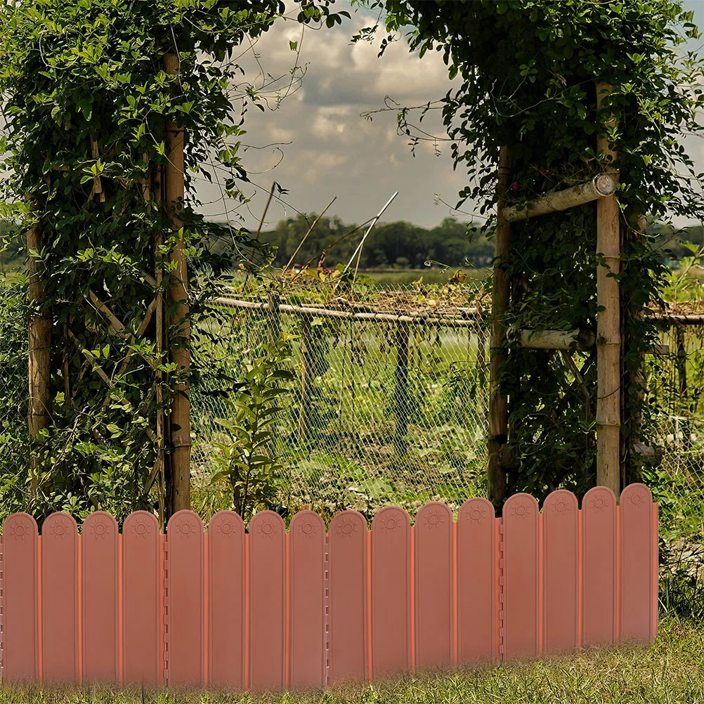 

Garden Fence Border Plastic Landscaping Kit Small Courtyard Edging Pathway Flower Bed Fencing Yard Dog Outdoor Christmas