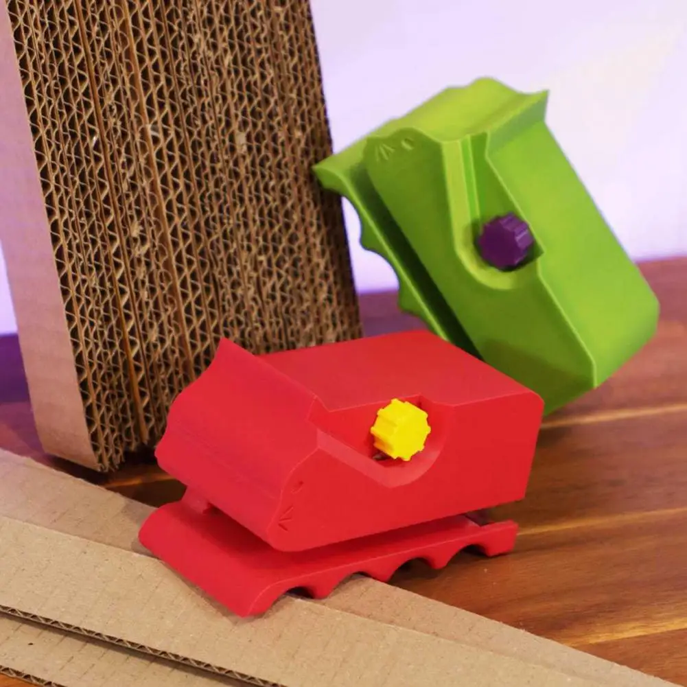 Cat Cardboard Cutter 3D Printed Cardboard Cutter Cat Shape Sliding Cutter DIY Cat Scratchers Wrapping Paper Utility Knife