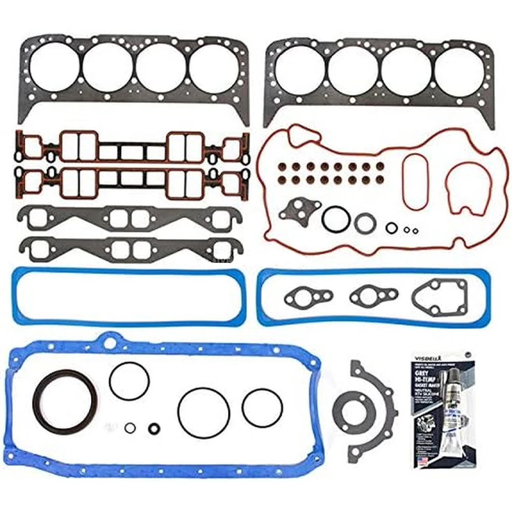 Engine Parts Full Gasket Set Fit 5.7 L For Cadillac GMC Chevrolet 5.7L V8 GAS OHV 1996-2002 OEM HS7733PT-16