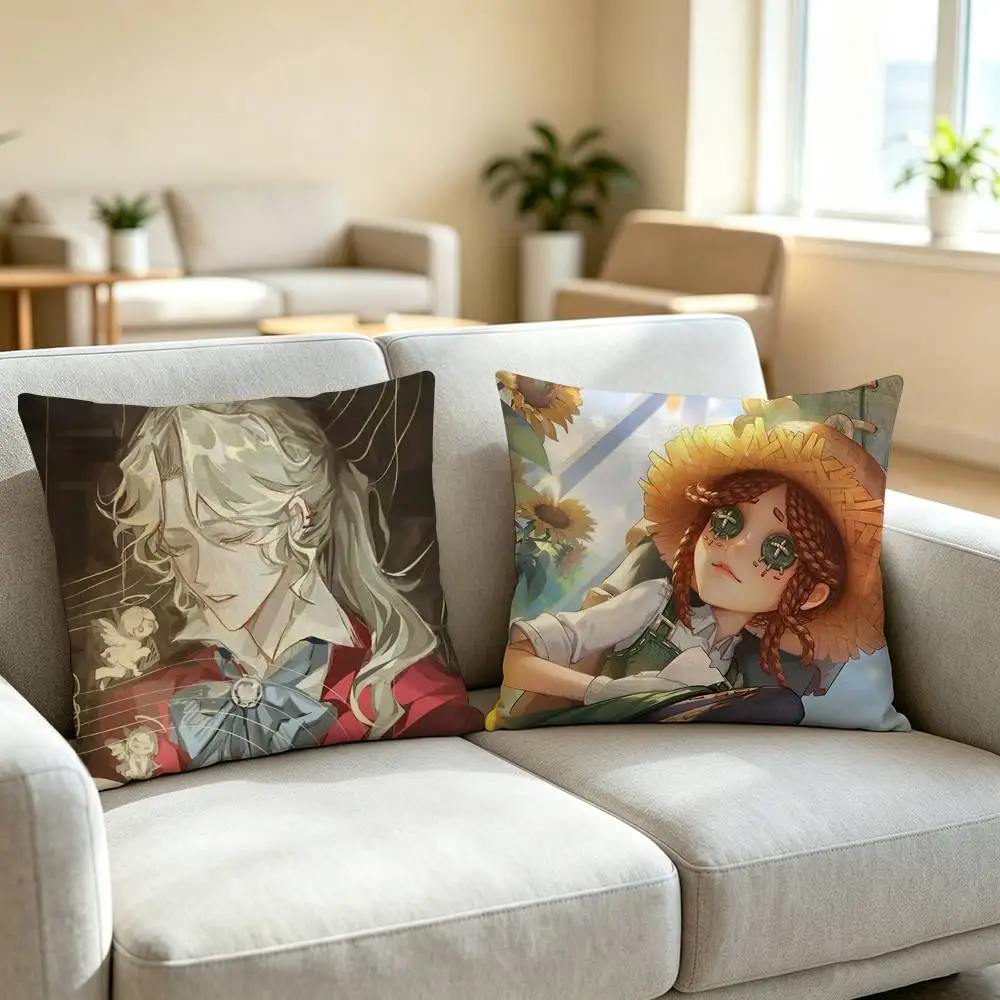 G-Gothic Anime Styl Identity V  Pillow Case Square Double-Sided Sofa Cushion Cover Bedroom Bedside Pillow