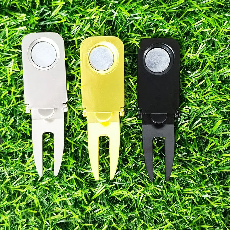 Magnetic Cigar Holder Golf Divot Marker Tool Portable Golf Cart Cigar Holder Clip Multipurpose Golf Accessories