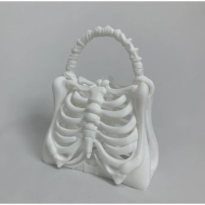 Halloween Handbag Creative Skull Skeleton 3d Printing Fashion Handbag Holiday Gift Decoration Package Self-assembled Bone Bag