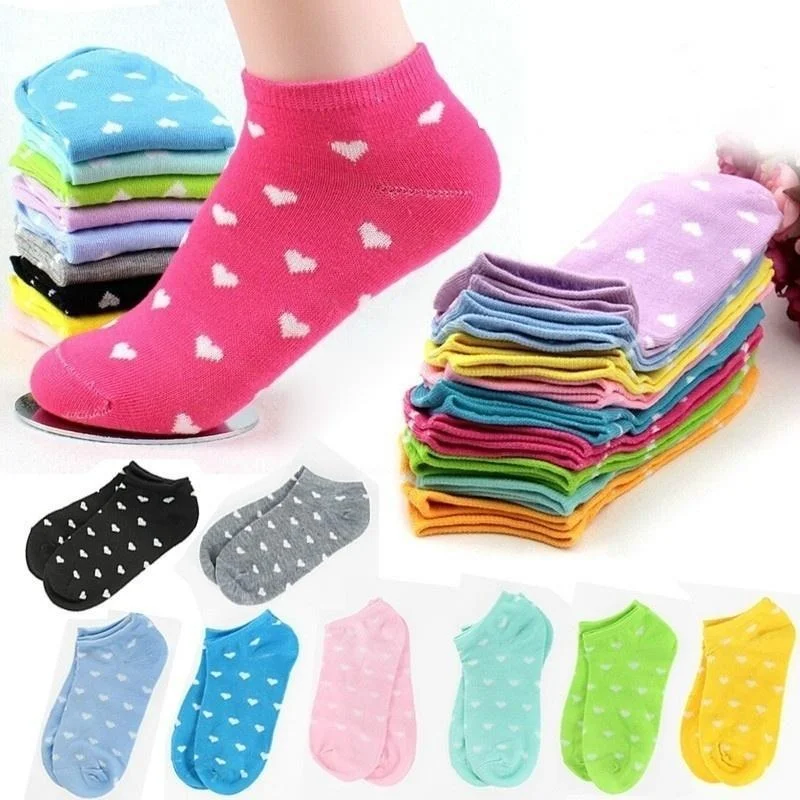 

1 Pair Women Candy Color Sock Spring Summer Autumn Cute Ventilate Boat Socks Low Ankle Hosiery