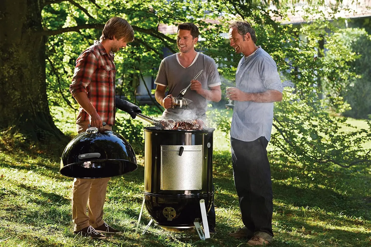 طباخ سموكي ماونتن مقاس 22 بوصة، مدخن فحمي، أسود