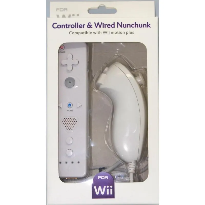 Pack Wiimote Wiimotionplus Built In + Nunchuck   *COMPATIBLE*  [Wiimote + Nunchuck]