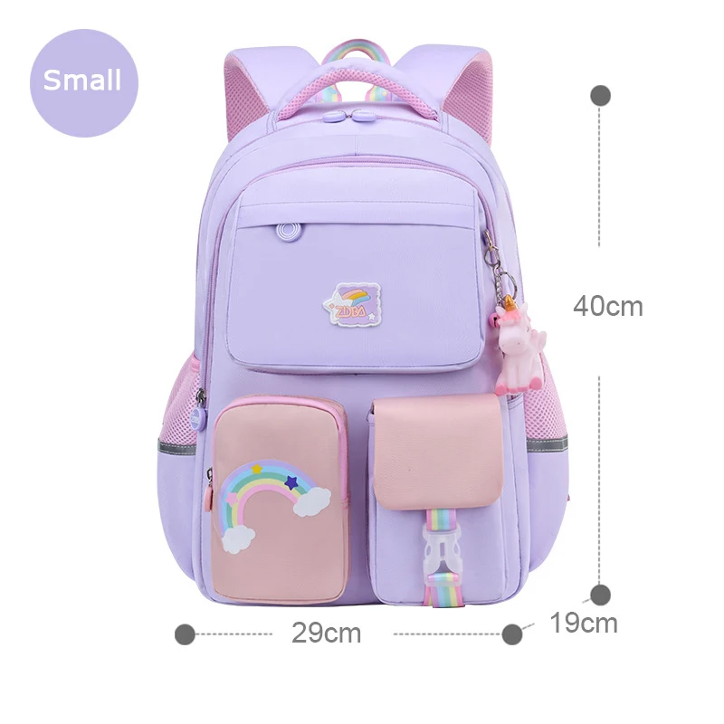 2022 New Rainbow School Bag For Teenagers Girls Children 1-5 Grade Waterproof Backpacks Kids multifunction Schoolbags Mochilas