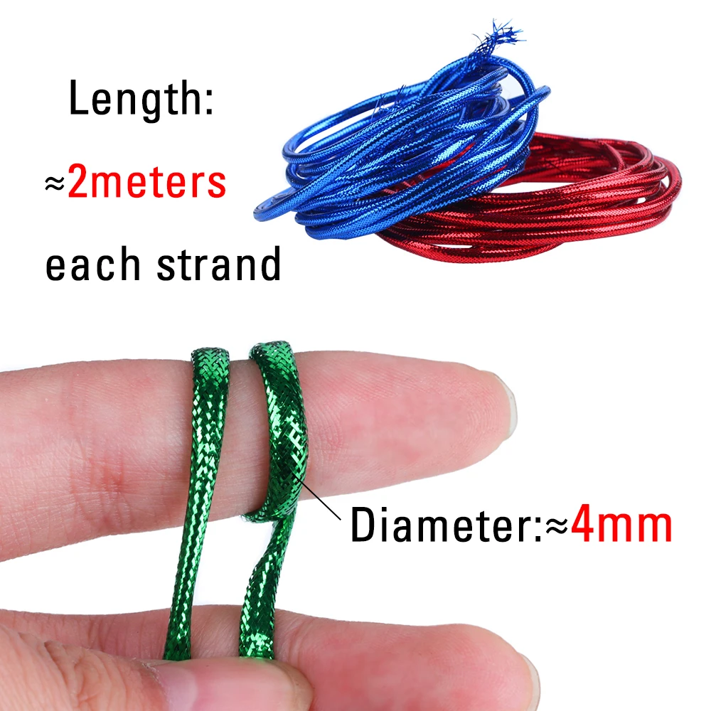 ICERIO Cordón Mylar hologáfico Minnow – Flash trenza multicolor - imagen 3