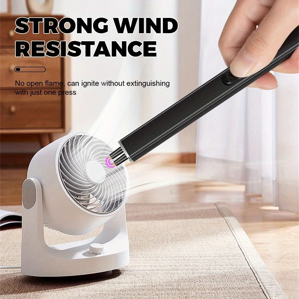 2 шт., USB перезаряжаемая электрическая зажигалка, ветрозащитная импульсная беспламенная плазменная зажигалка с плазменным зажиганием, дуговые зажигалки для кухни, свечи, барбекю, кемпинга