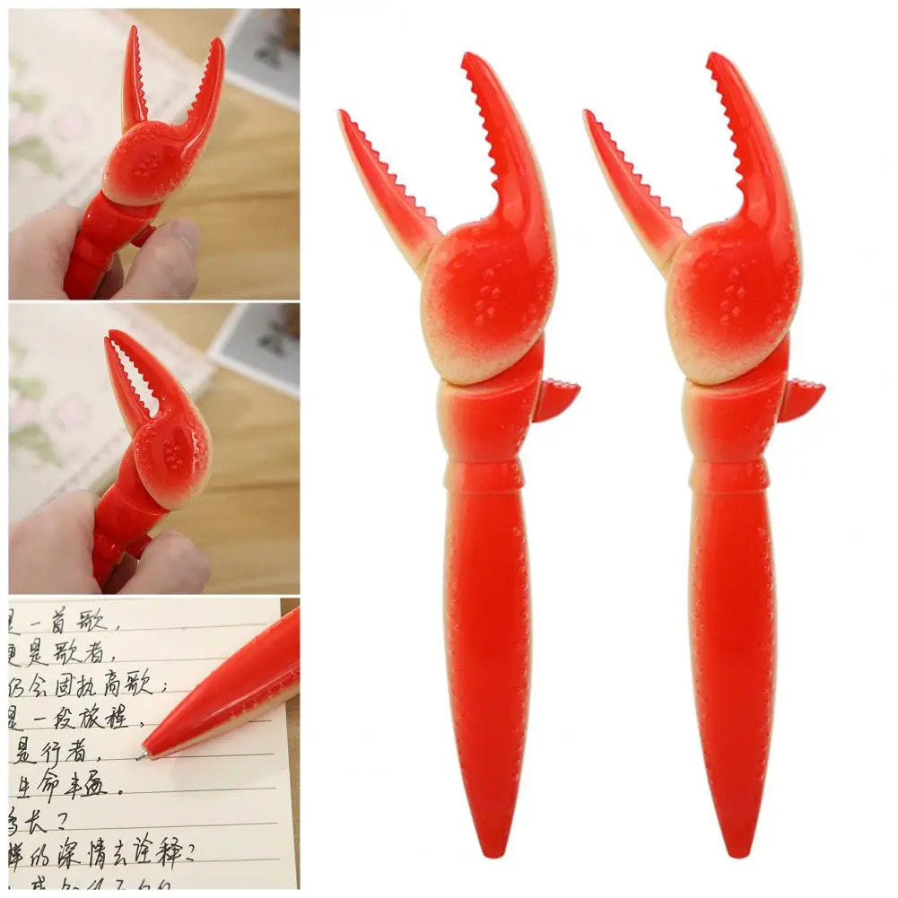 1/3Pcs Ballpoint Pen Adorable Lobster Claw Shape Gel Pen Office Novelty Student Pen Black Ink Pens School Supplies