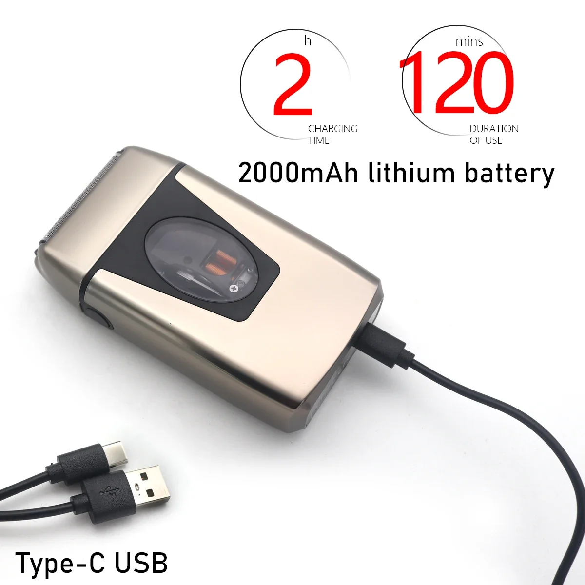 เครื่องโกนหนวดไฟฟ้าบุรุษพร้อมมอเตอร์ Levitation แม่เหล็ก 9200RPM และจอแสดงผล LCD เครื่องโกนหนวดตัดผมมืออาชีพสําหรับร้านตัดผม