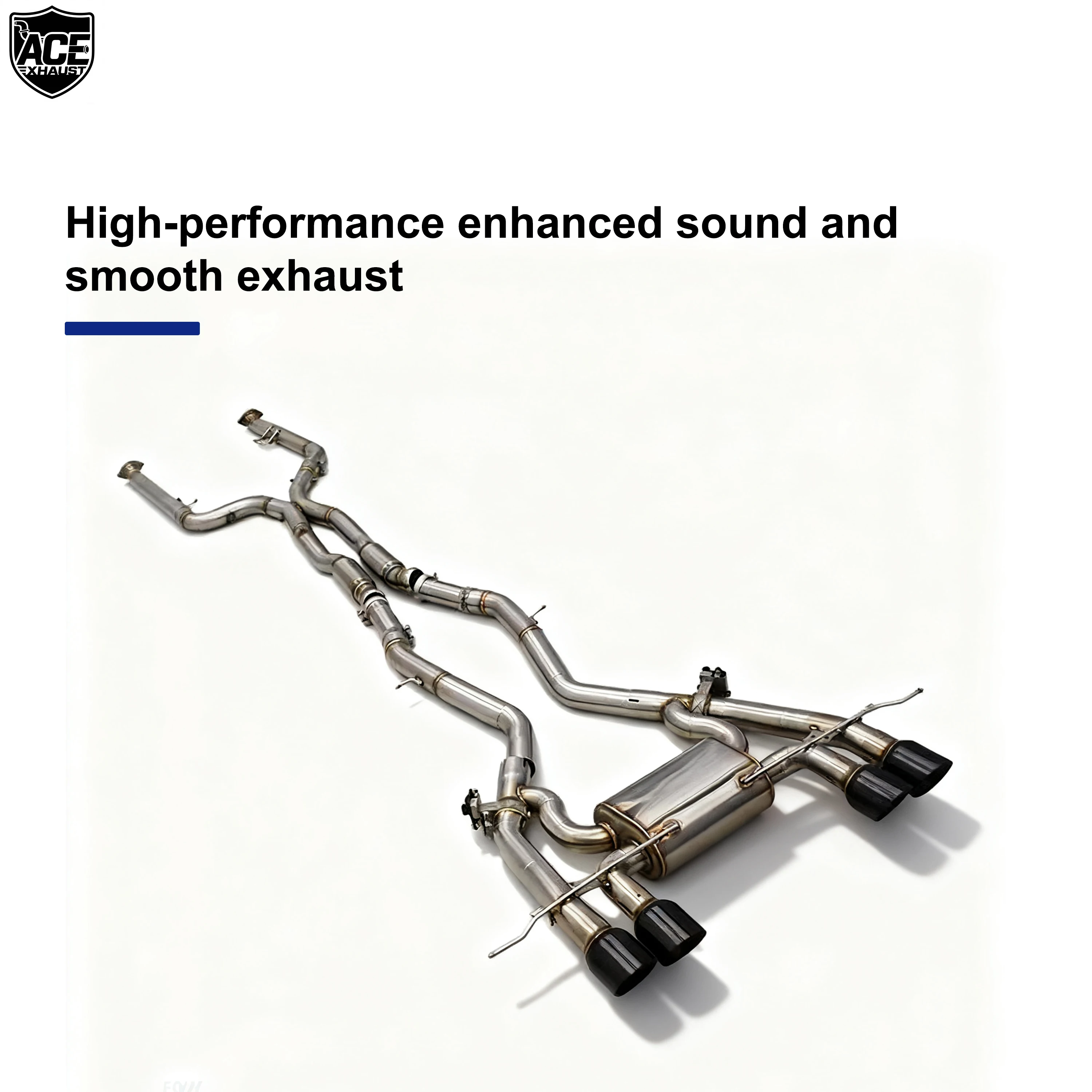 ACE for BMW G80 M3 G82 M4 G87 M2 S58 3.0T Equal Length Midpipe Catback Valvetronic Exhaust Pipe Muffler Lossless Installation