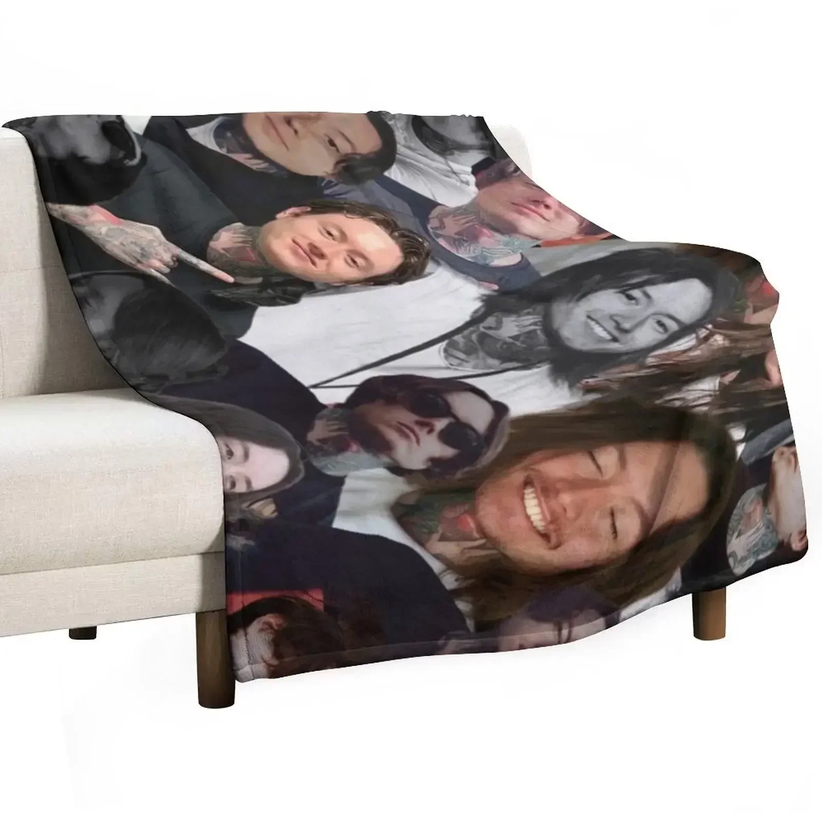 noah sebastian photo collage Throw Blanket Extra Large Throw Softest Bed covers Weighted Bed Fashionable Sofa Blankets