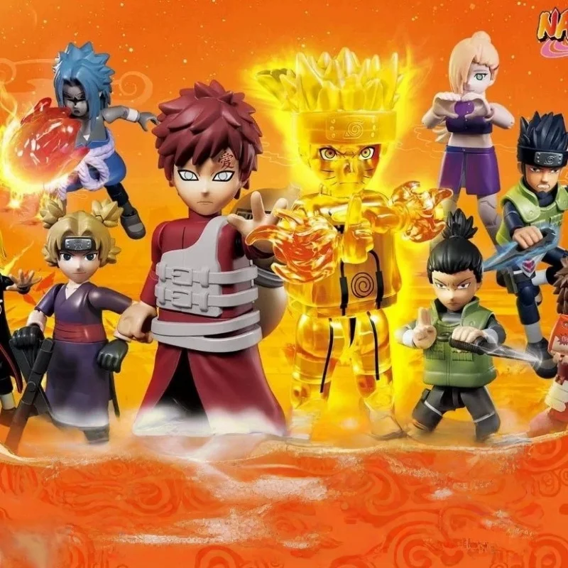 BLOKEES Original Naruto Animation Comics Peripheral Toys Block Assembly Q-Version Action Movable Model Figure Collection Vol.3