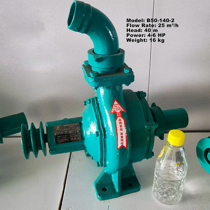 Double Impeller Centrifugal Water Pump, High Pressure High Head Diesel Engine Trailer Pump for Farmland Irrigation - view 2